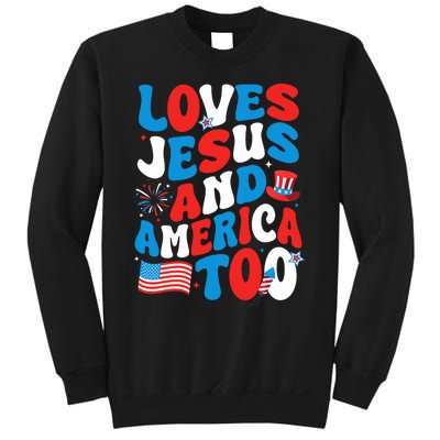 Patriotic Apparel Loves God America Too Perfect For July Sweatshirt