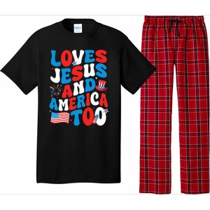 Patriotic Apparel Loves God America Too Perfect For July Pajama Set