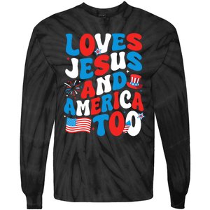 Patriotic Apparel Loves God America Too Perfect For July Tie-Dye Long Sleeve Shirt