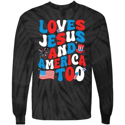 Patriotic Apparel Loves God America Too Perfect For July Tie-Dye Long Sleeve Shirt