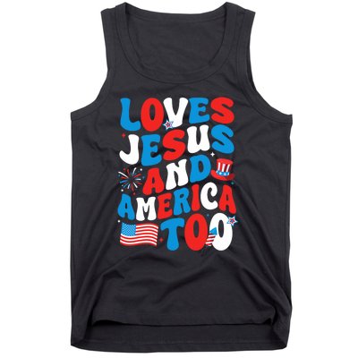 Patriotic Apparel Loves God America Too Perfect For July Tank Top