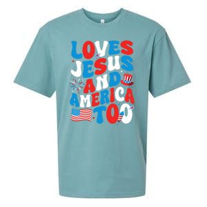 Patriotic Apparel Loves God America Too Perfect For July Sueded Cloud Jersey T-Shirt