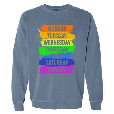 Pride Agenda Love Lgbt Montuesgift Garment-Dyed Sweatshirt