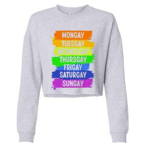 Pride Agenda Love Lgbt Montuesgift Cropped Pullover Crew