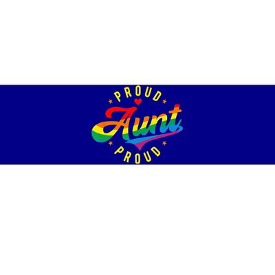 Proud Aunt LGBTQ Rainbow Bumper Sticker