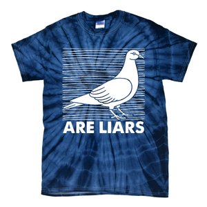 Pigeons Are Liars ArenT Real Spies Birds Pun Tie-Dye T-Shirt