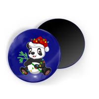 Panda Animal Lover Xmas Santa Hat Panda Christmas Gift Magnet