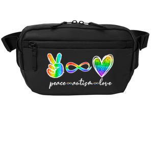 Peace Autism Love Infinity Symbol Autism Awareness Crossbody Pack