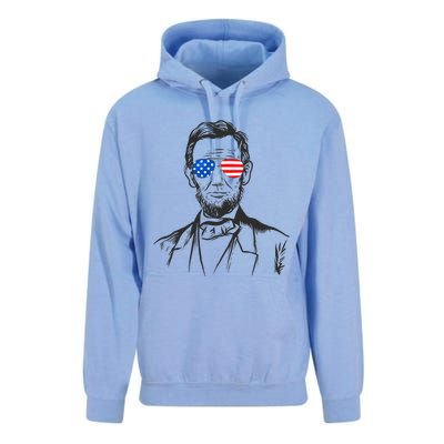 President Abraham Lincoln Portrait Usa America Sunglasses Unisex Surf Hoodie