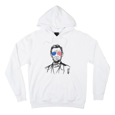 President Abraham Lincoln Portrait Usa America Sunglasses Hoodie