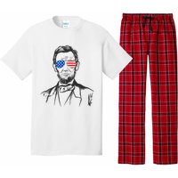 President Abraham Lincoln Portrait Usa America Sunglasses Pajama Set