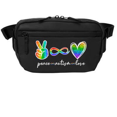 Peace Autism Love Infinity Symbol Autism Awareness Crossbody Pack