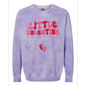 Pregnancy Announcement Little Valentine In The Making Colorblast Crewneck Sweatshirt