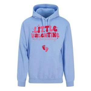 Pregnancy Announcement Little Valentine In The Making Unisex Surf Hoodie