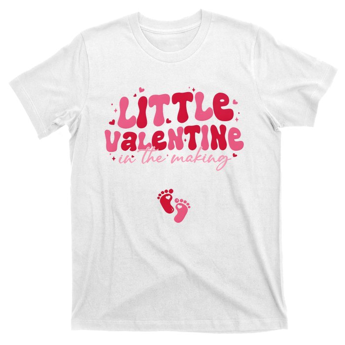 Pregnancy Announcement Little Valentine In The Making T-Shirt