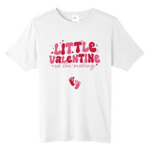 Pregnancy Announcement Little Valentine In The Making Tall Fusion ChromaSoft Performance T-Shirt