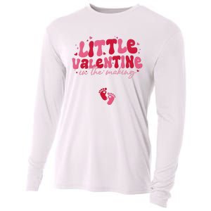 Pregnancy Announcement Little Valentine In The Making Cooling Performance Long Sleeve Crew