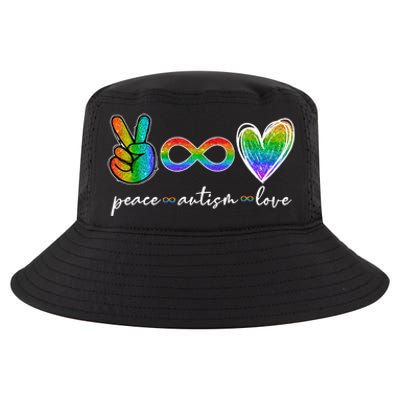 Peace Autism Love Infinity Symbol Autism Awareness Cool Comfort Performance Bucket Hat