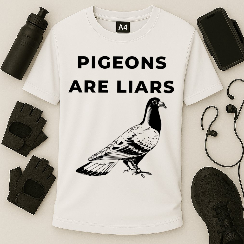 Pigeons Are Liars Cooling Performance Crew T-Shirt
