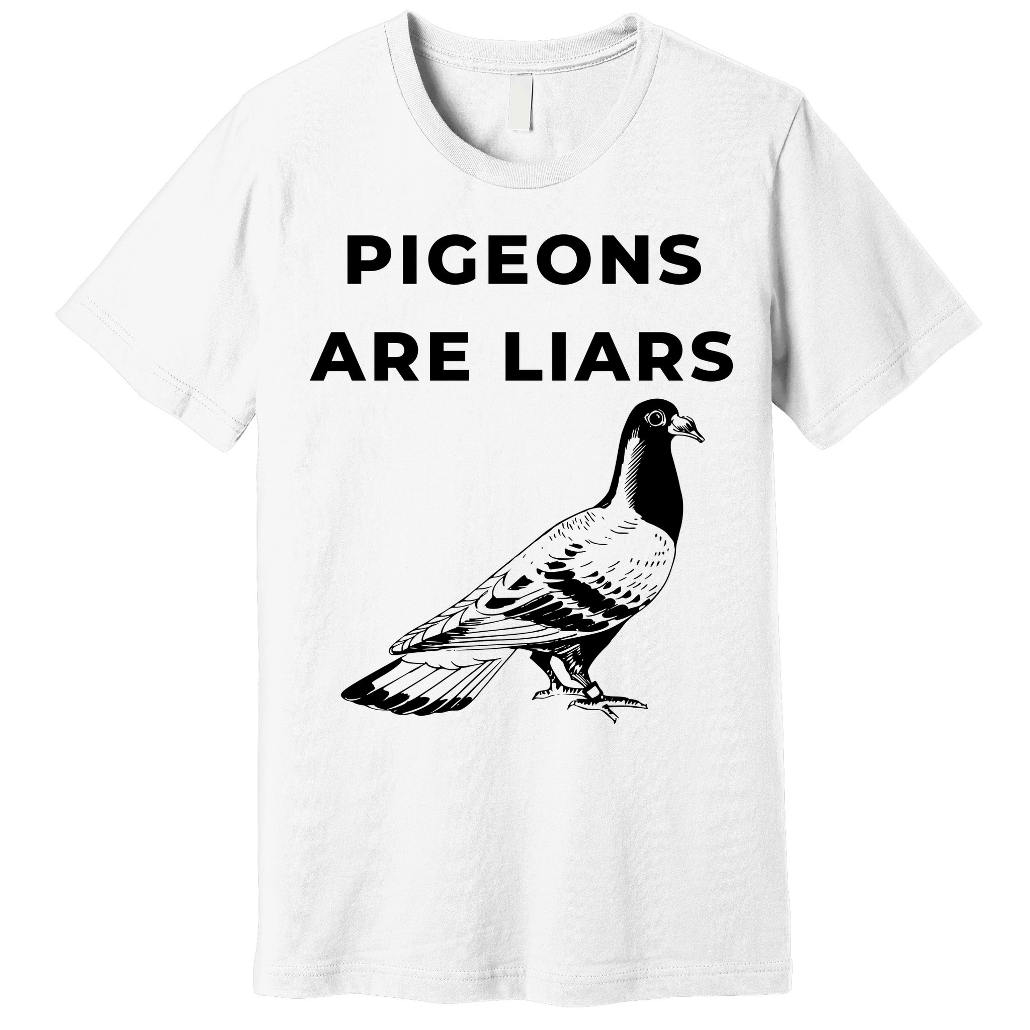 Pigeons Are Liars Premium T-Shirt