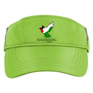 Palestine Flag Eagle Dove Naji Al-Ali Adult Drive Performance Visor