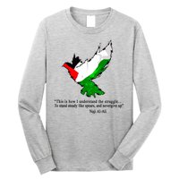 Palestine Flag Eagle Dove Naji Al-Ali Long Sleeve Shirt