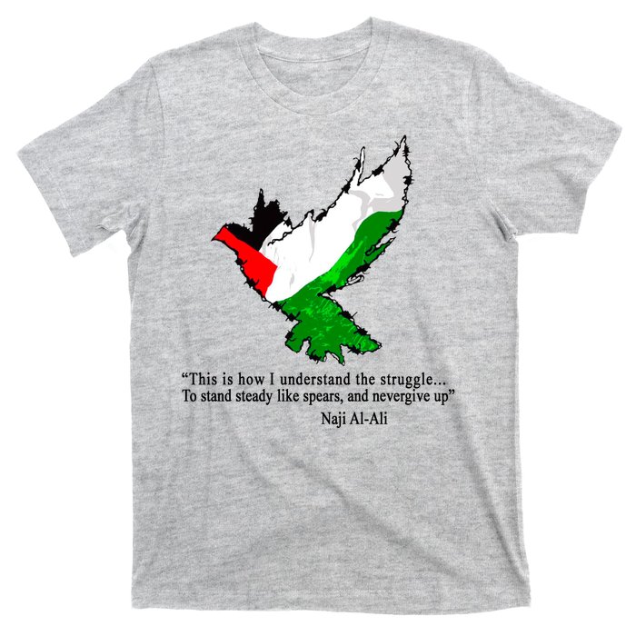 Palestine Flag Eagle Dove Naji Al-Ali T-Shirt