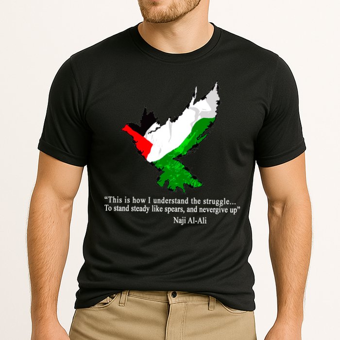 Palestine Flag Eagle Dove Naji Al-Ali Cooling Performance Crew T-Shirt