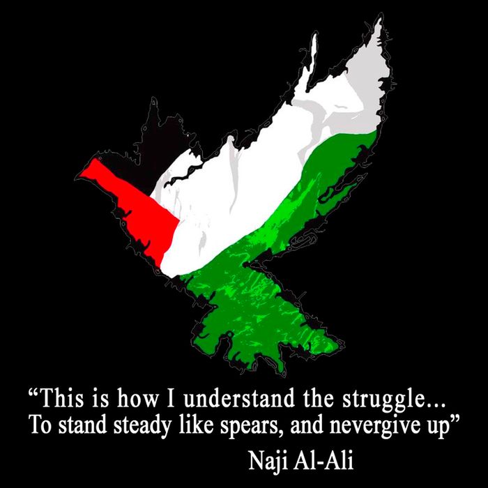 Palestine Flag Eagle Dove Naji Al-Ali Cooling Performance Crew T-Shirt