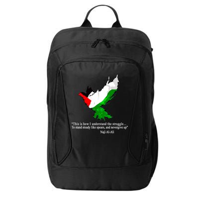 Palestine Flag Eagle Dove Naji Al-Ali City Backpack