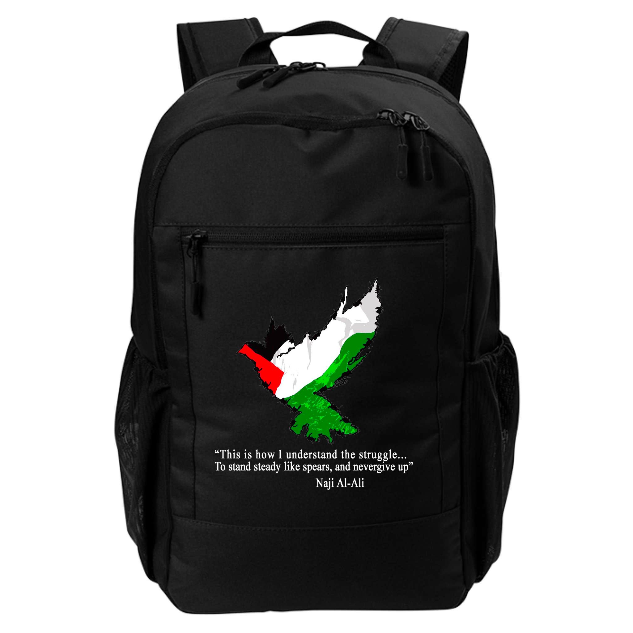 Palestine Flag Eagle Dove Naji Al-Ali Backpack