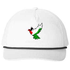 Palestine Flag Eagle Dove Naji Al-Ali Snapback Five-Panel Rope Hat