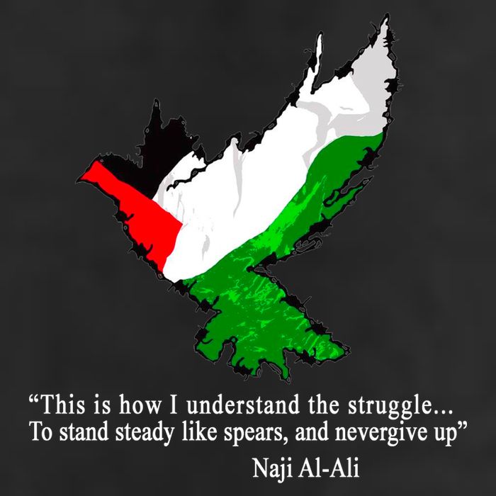 Palestine Flag Eagle Dove Naji Al-Ali Adult Drive Performance Visor