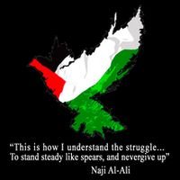 Palestine Flag Eagle Dove Naji Al-Ali Drawstring Bag