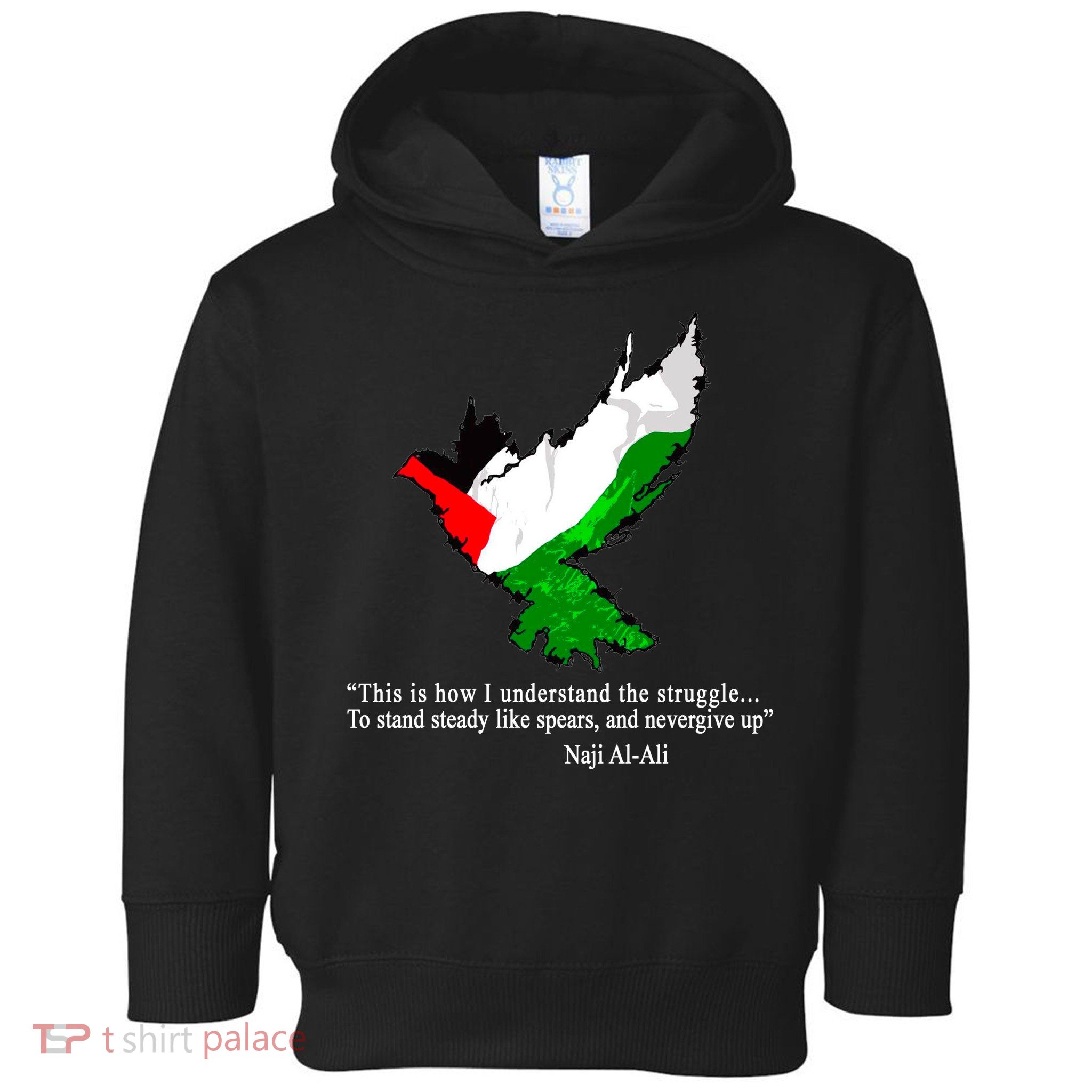Palestine Flag Eagle Dove Naji Al-Ali Toddler Hoodie