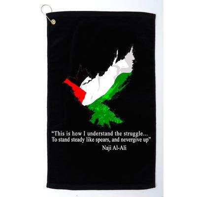 Palestine Flag Eagle Dove Naji Al-Ali Golf Towel