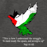 Palestine Flag Eagle Dove Naji Al-Ali Vector Backpack
