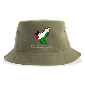 Palestine Flag Eagle Dove Naji Al-Ali Sustainable Bucket Hat