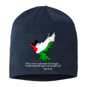 Palestine Flag Eagle Dove Naji Al-Ali Sustainable Beanie