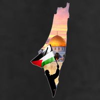 Palestine Map Flag Jerusalem's City Support Gaza Golf Towel