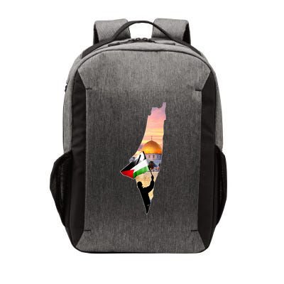 Palestine Map Flag Jerusalem's City Support Gaza Vector Backpack