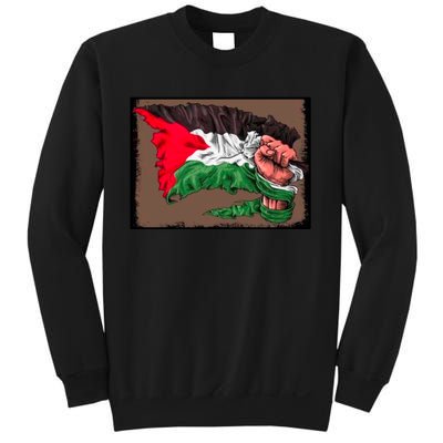 Palestine Raised Fist Free Palestine Sweatshirt