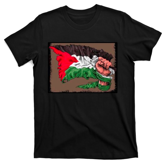 Palestine Raised Fist Free Palestine T-Shirt