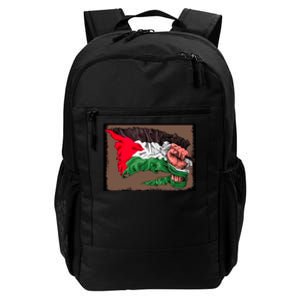 Palestine Raised Fist Free Palestine Daily Commute Backpack