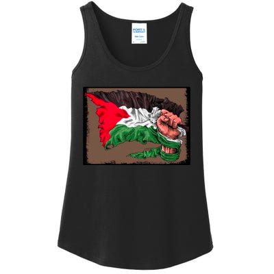 Palestine Raised Fist Free Palestine Ladies Essential Tank