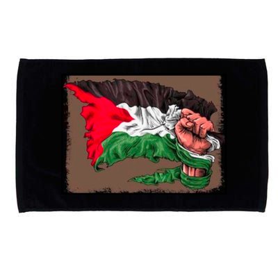 Palestine Raised Fist Free Palestine Microfiber Hand Towel