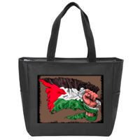 Palestine Raised Fist Free Palestine Zip Tote Bag