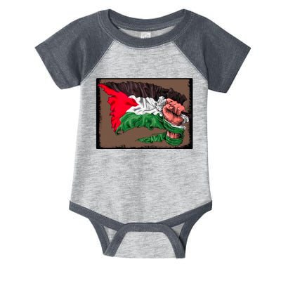 Palestine Raised Fist Free Palestine Infant Baby Jersey Bodysuit