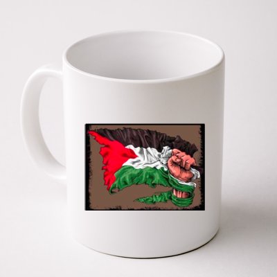 Palestine Raised Fist Free Palestine Coffee Mug