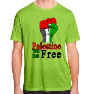 Palestine Will Be Free Raised Fist Adult ChromaSoft Performance T-Shirt